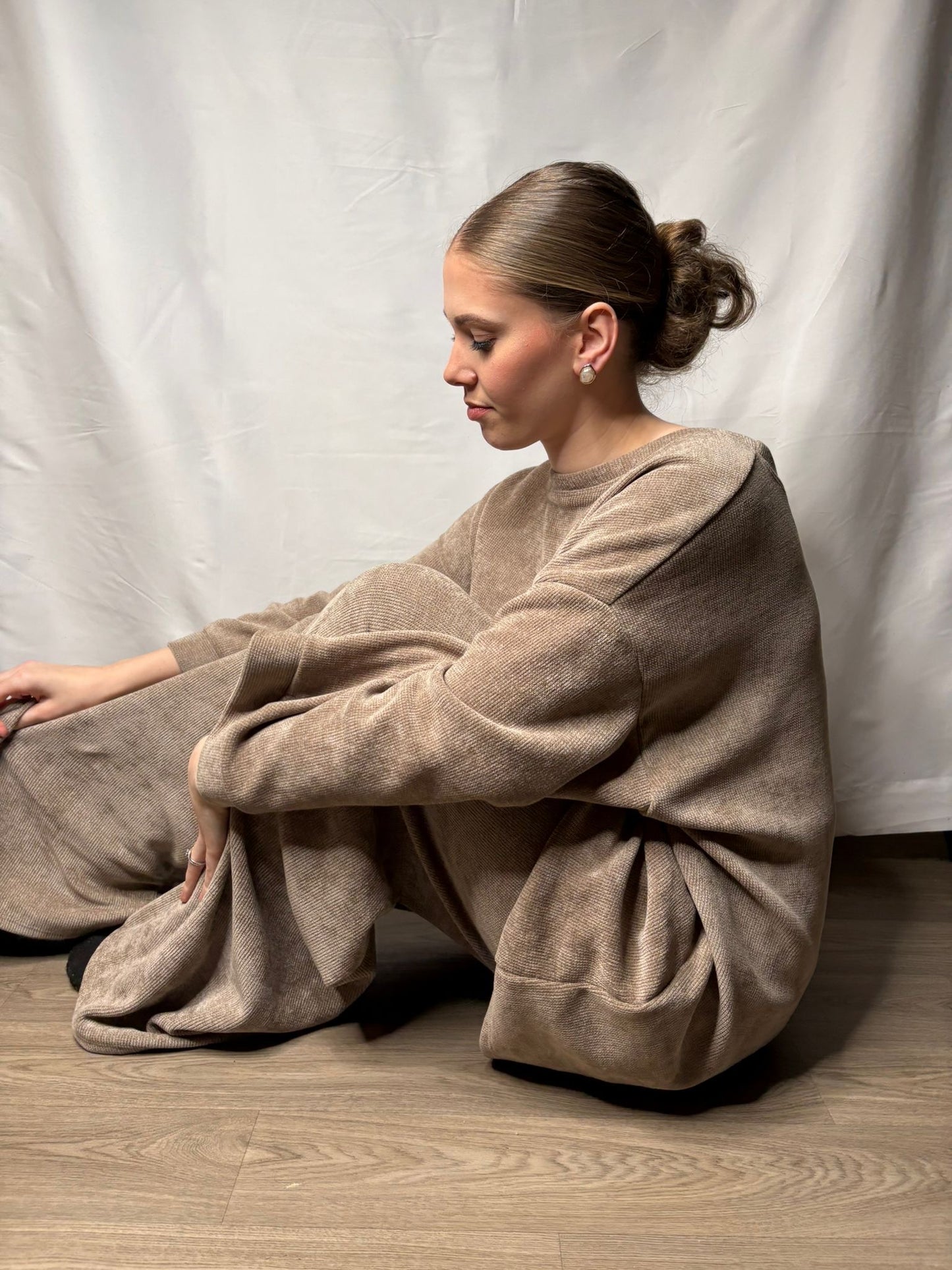 Ensemble en daim Marron