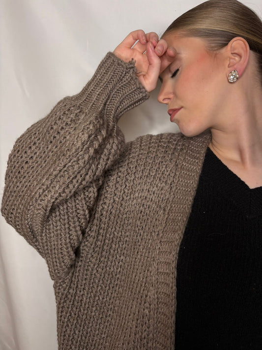 Gilet en laine Marron