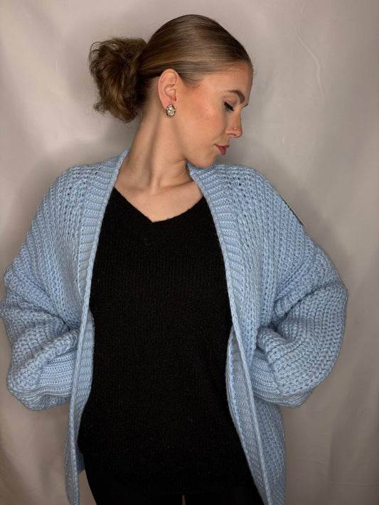 Gilet en laine Bleu
